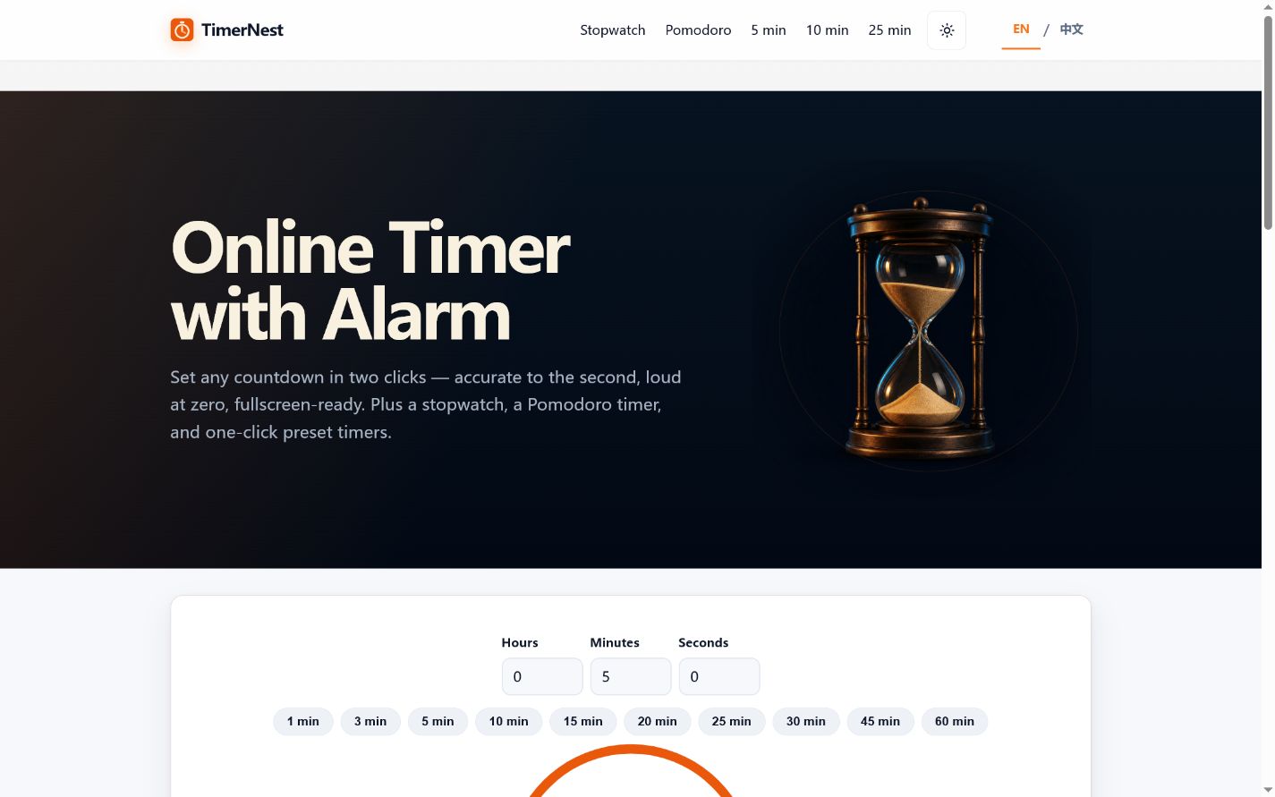 TimerNest interface preview